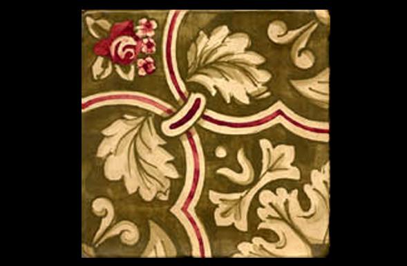 deferranti-italianate-rosellina-olive-green-and-red-handpainted-terracotta-tile