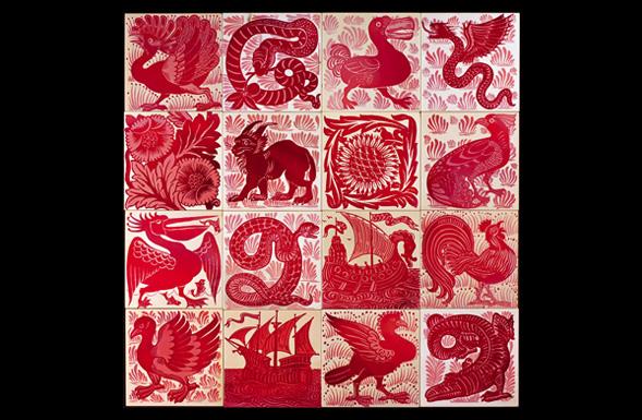 deferranti-william-de-morgan-ruby-lustre-animal-tiles